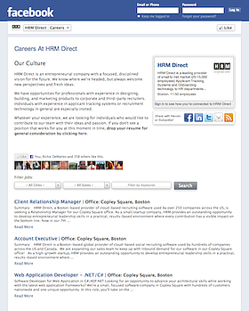 facebook career page