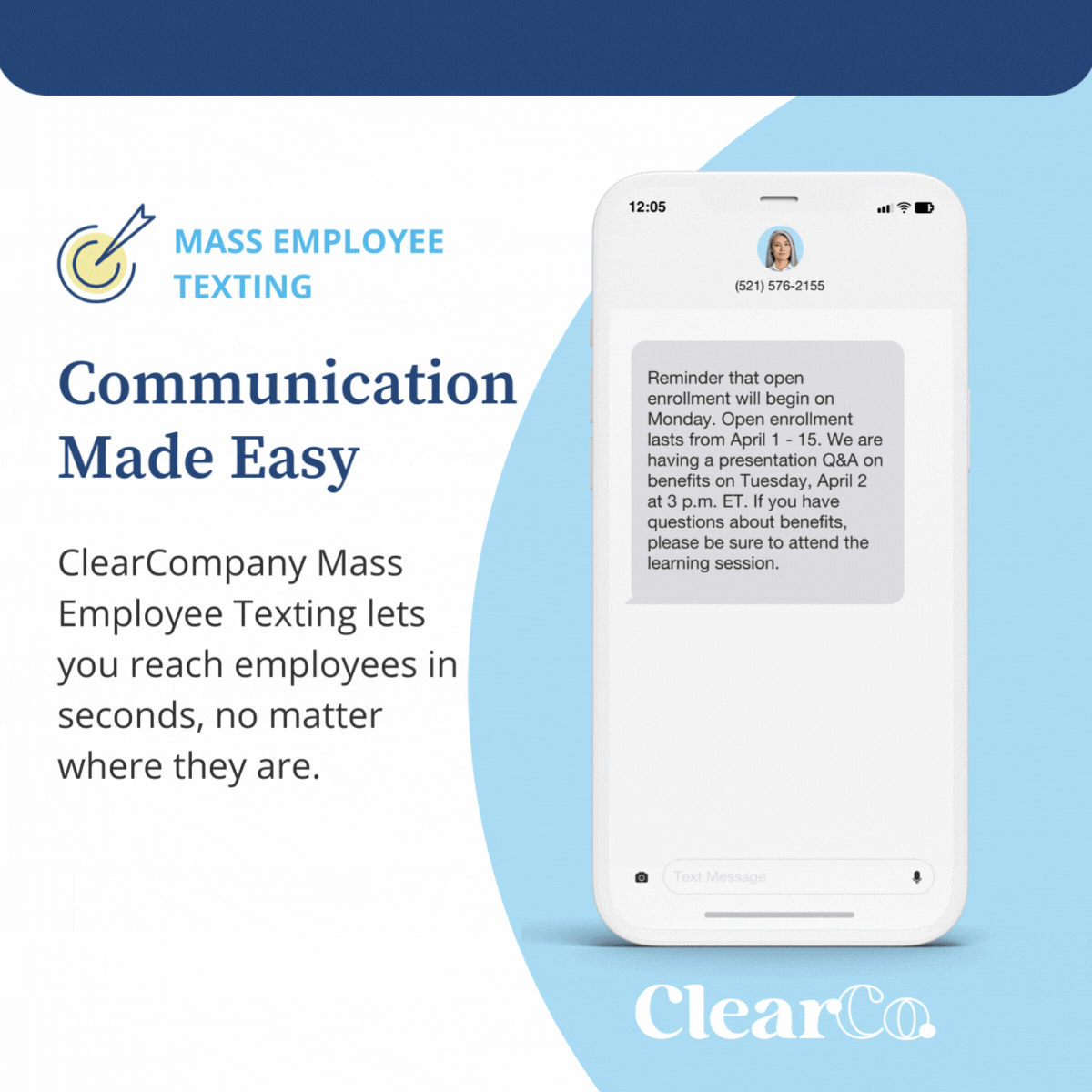 April Product Features mass employee texting